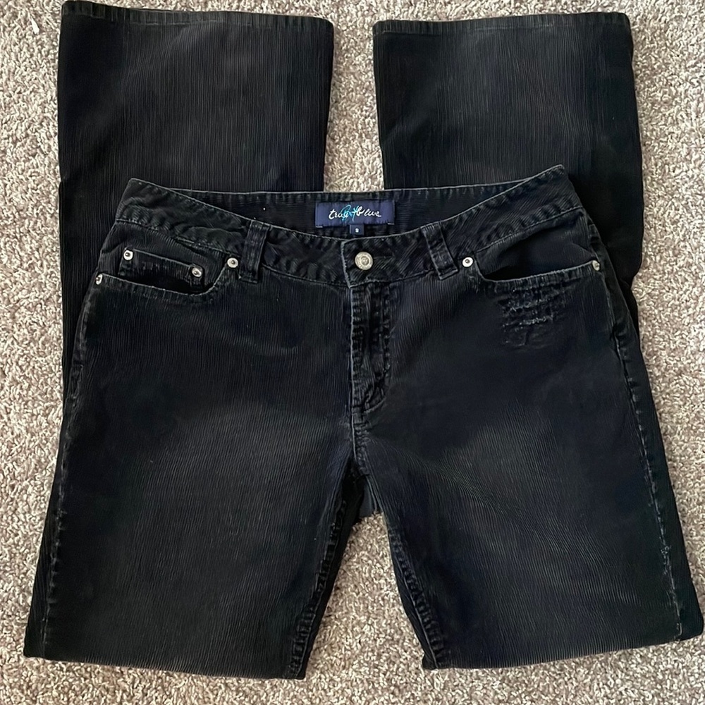 Black corduroy jeans